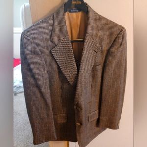 Burberry houndstooth sport coat 100% wool size 42 regular